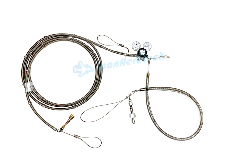 2 BOTTLE NFC O2 LIGHT VERSION REGULATOR KIT 2900PSI AN800-3 (FR)