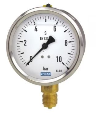 0-10BAR Pressure gauge G 1/2 B Bottom connection