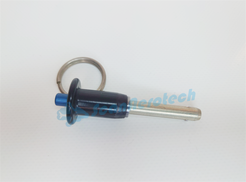 BALL LOCK PIN - BUTTON HANDLE 1/4" x 1"