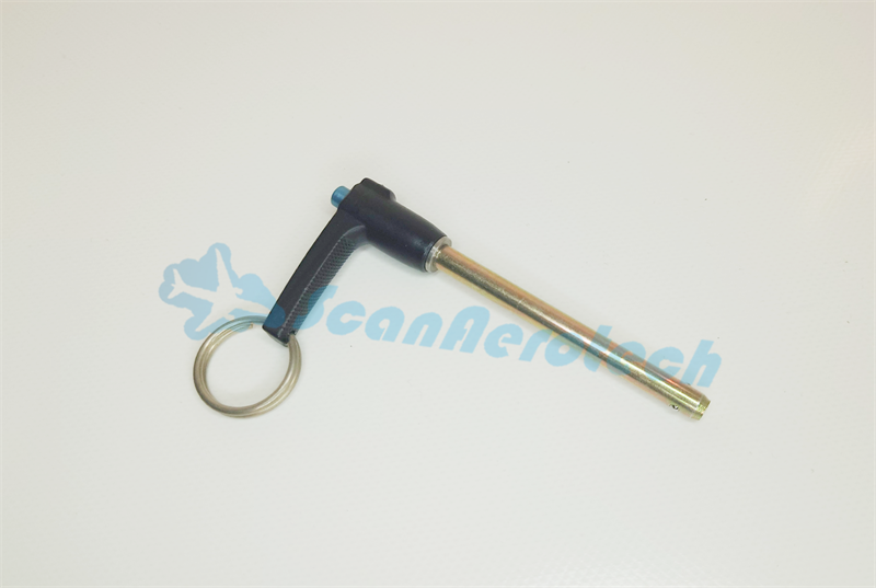 BALL LOCK PIN - L HANDLE 1/4" GRIP 2,5"