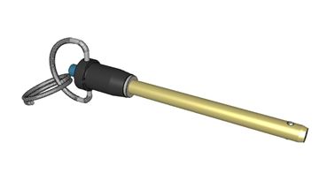 BALL LOCK PIN - RING HANDLE Ø1/4" x GRIP LENGHT 2"