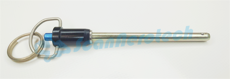 BALL LOCK PIN - RING HANDLE 1/4" x 3"   