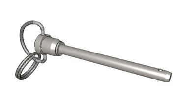 BALL LOCK PIN - RING HANDLE Ø1/4" x GRIP LENGHT 2"