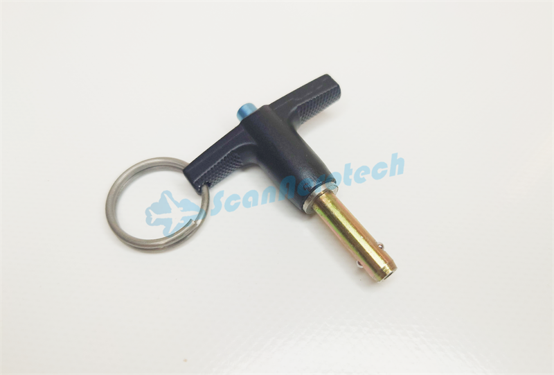 BALL LOCK PIN - T HANDLE Ø 6mm Grib 15mm           