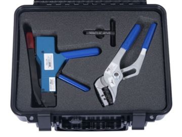 ¼ TWO-STEP BANDING TOOL KIT WIDE WELDED EMI/RFI SHIELD BANDS