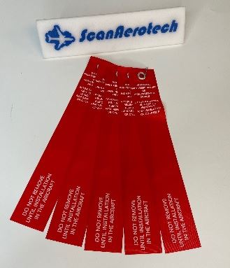 COM-14584  SAFETY PIN AND FLAG - CHEMICAL OXYGEN GENERATOR