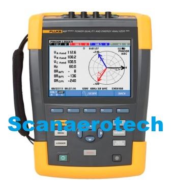 3-phase power quality analyser LCD graphical incl. Calibration Certificate