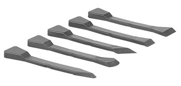 5-SET NONSCRATCH PLASTIC BLADE FLAT-SEALANT SCRAPER