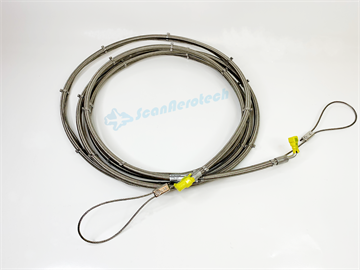 Oxygen Hose 5m 200BAR 1/4"NPT - AN4 Female 