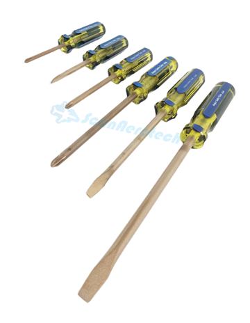 SCA-962-0806 6PCS. BERYLLIUM NONE SPARKING SCREWDRIVER SET